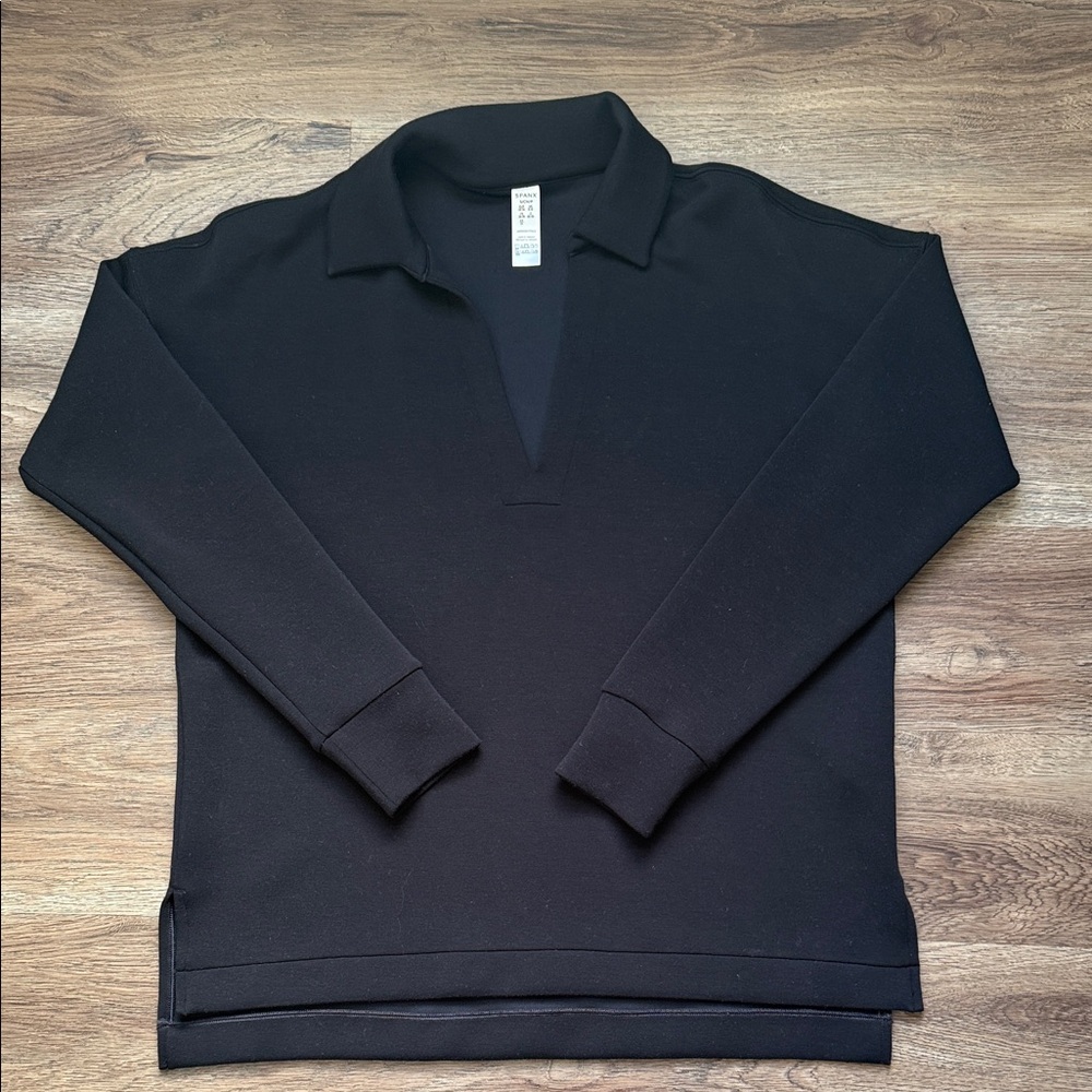 SPANX AIR ESSENTIALS POLO long sleeve SMALL